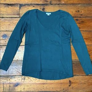 Old Navy teal v-neck sweater